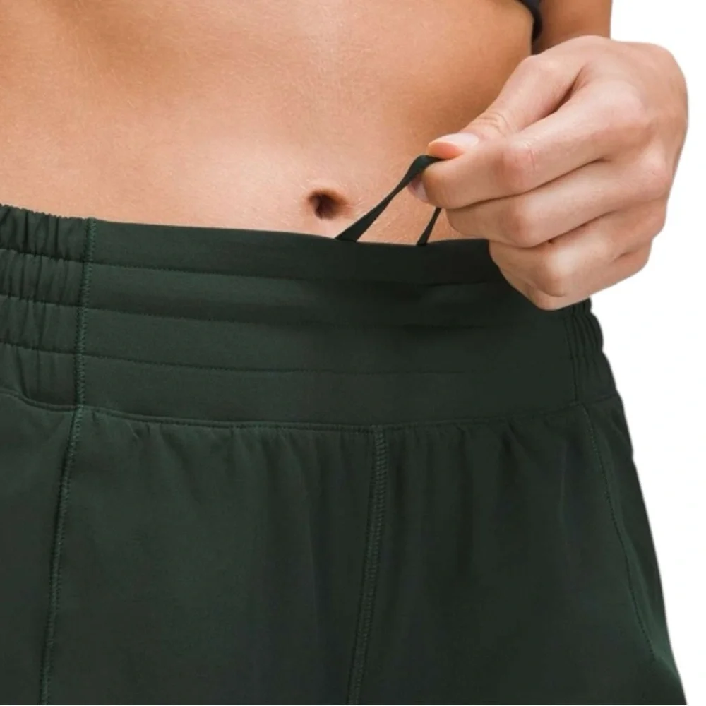 lululemon athletica Women's Dark Green Athletic Shorts